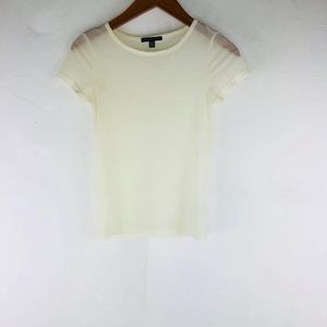 American Eagle Sheer Short Sleeve Top Size Small